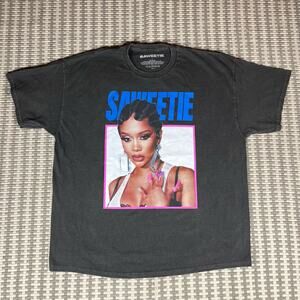 Saweetie Portrait Black Tee‎ T Shirt Men’s Sz XL New